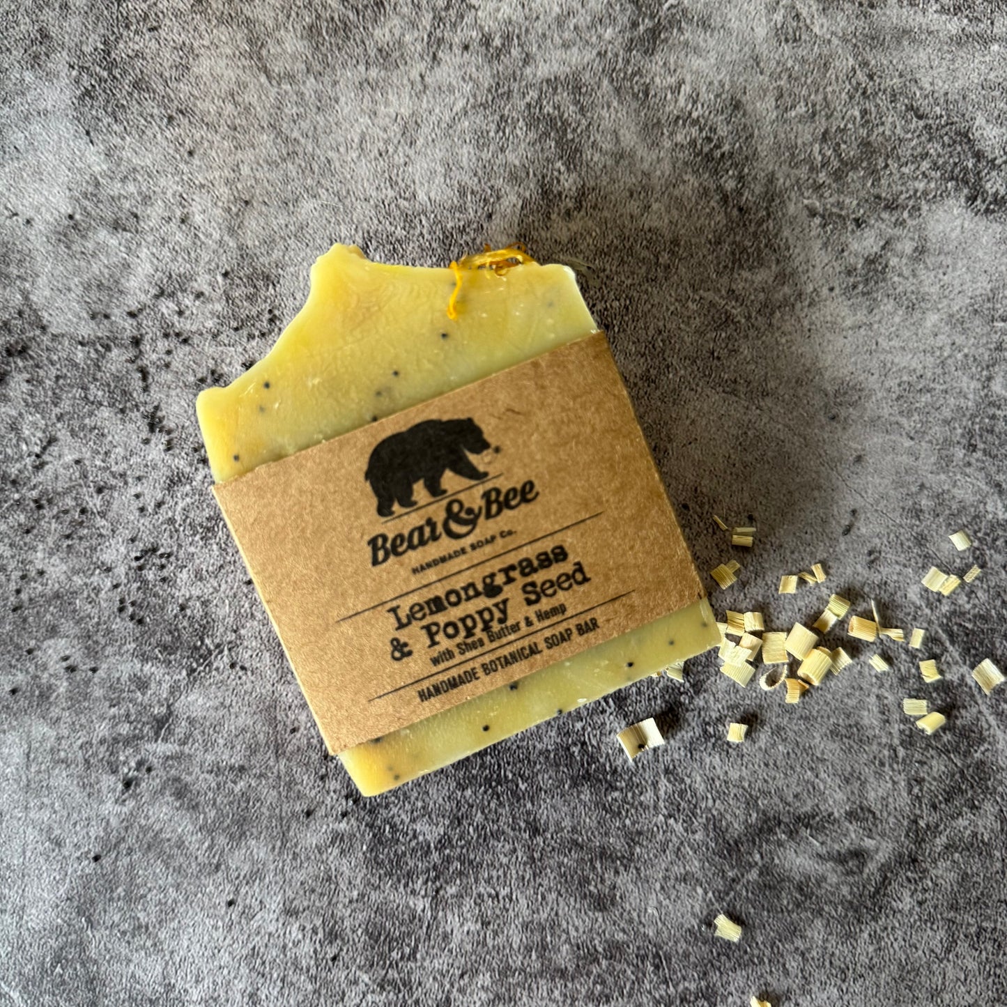 Lemongrass & Poppy Seed - Botanical Soap Bar